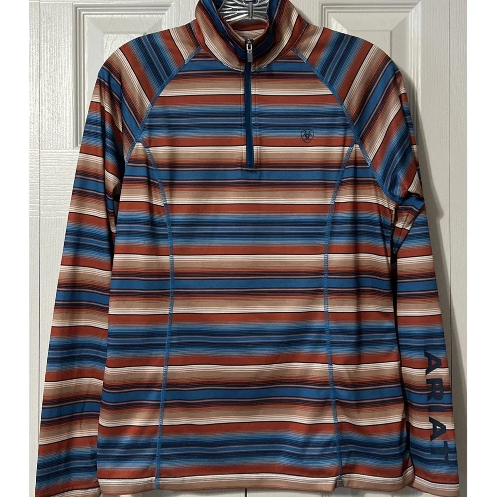 Ariat Tek Women's Laguna 1/4 Zip Horizon Serape Performance Pullover Size Medium